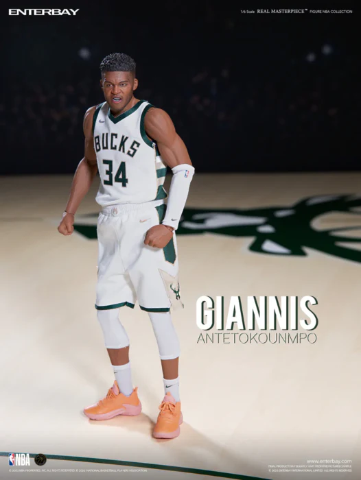 NBA Basketball - Giannis Antetokounmpo Real Masterpiece 1/6th Scale Action Figure - Image 3