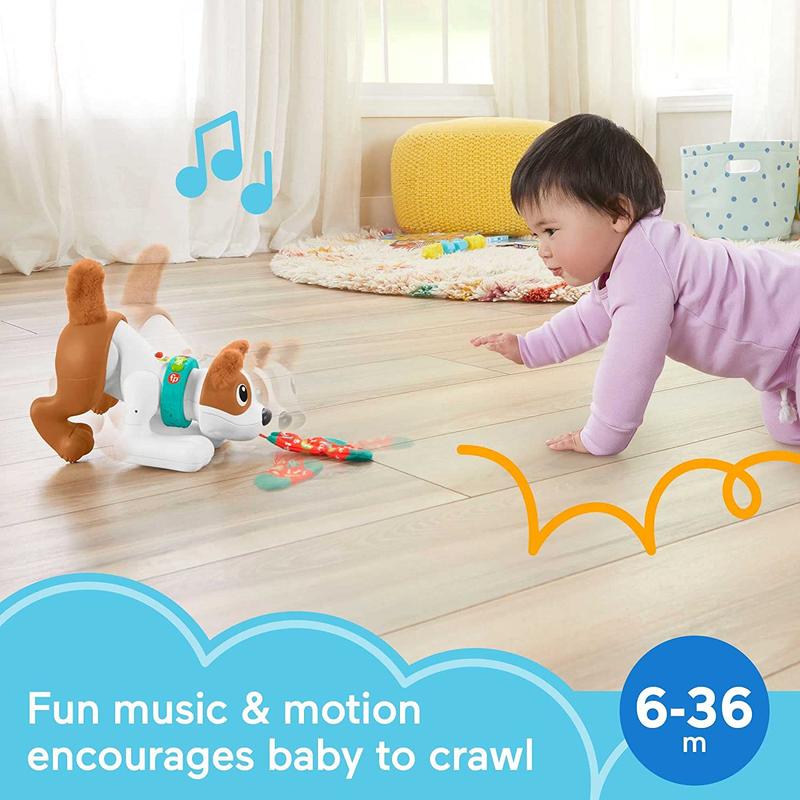 123 Crawl With Me Puppy-QE by Mattel - Image 2
