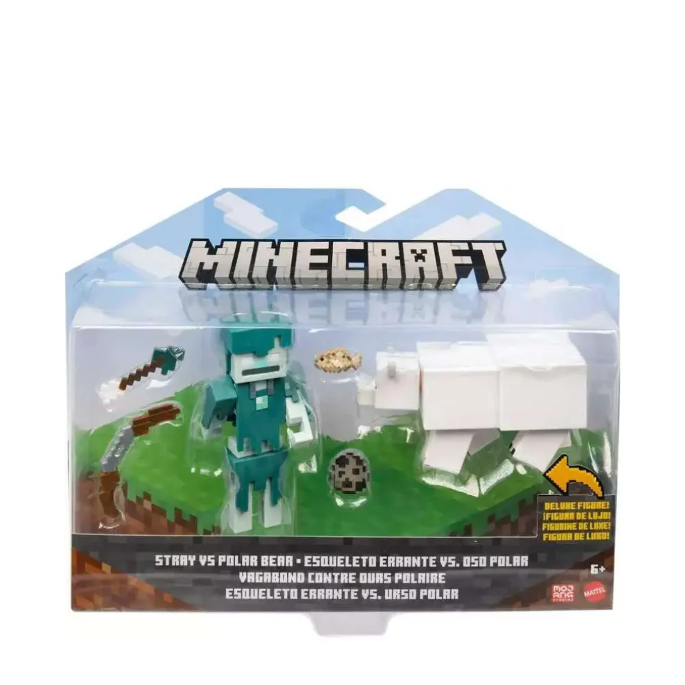Minecraft Stray Vs Polar Bear 3.25" Action Figure Set