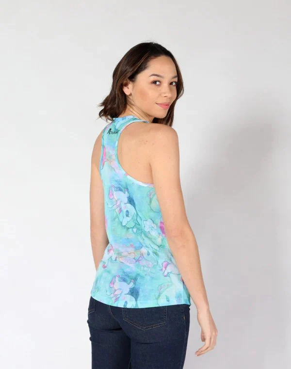Tokidoki Artsy Corno Womens Blue Tank Top - Image 3