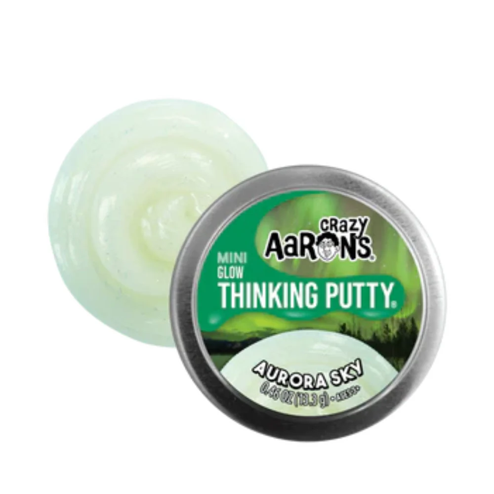 Crazy Aaron's Mini Glow Aurora Sky Thinking Putty