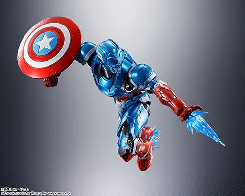 Captain America Tech-On Avengers Version S.H.Figuarts Figure by Bandai Tamashii - Image 4