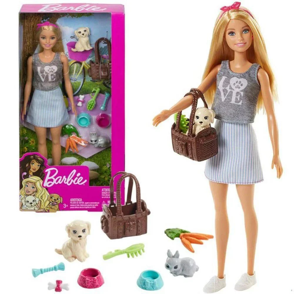 Barbie Doll with Pets Play Set - Image 2