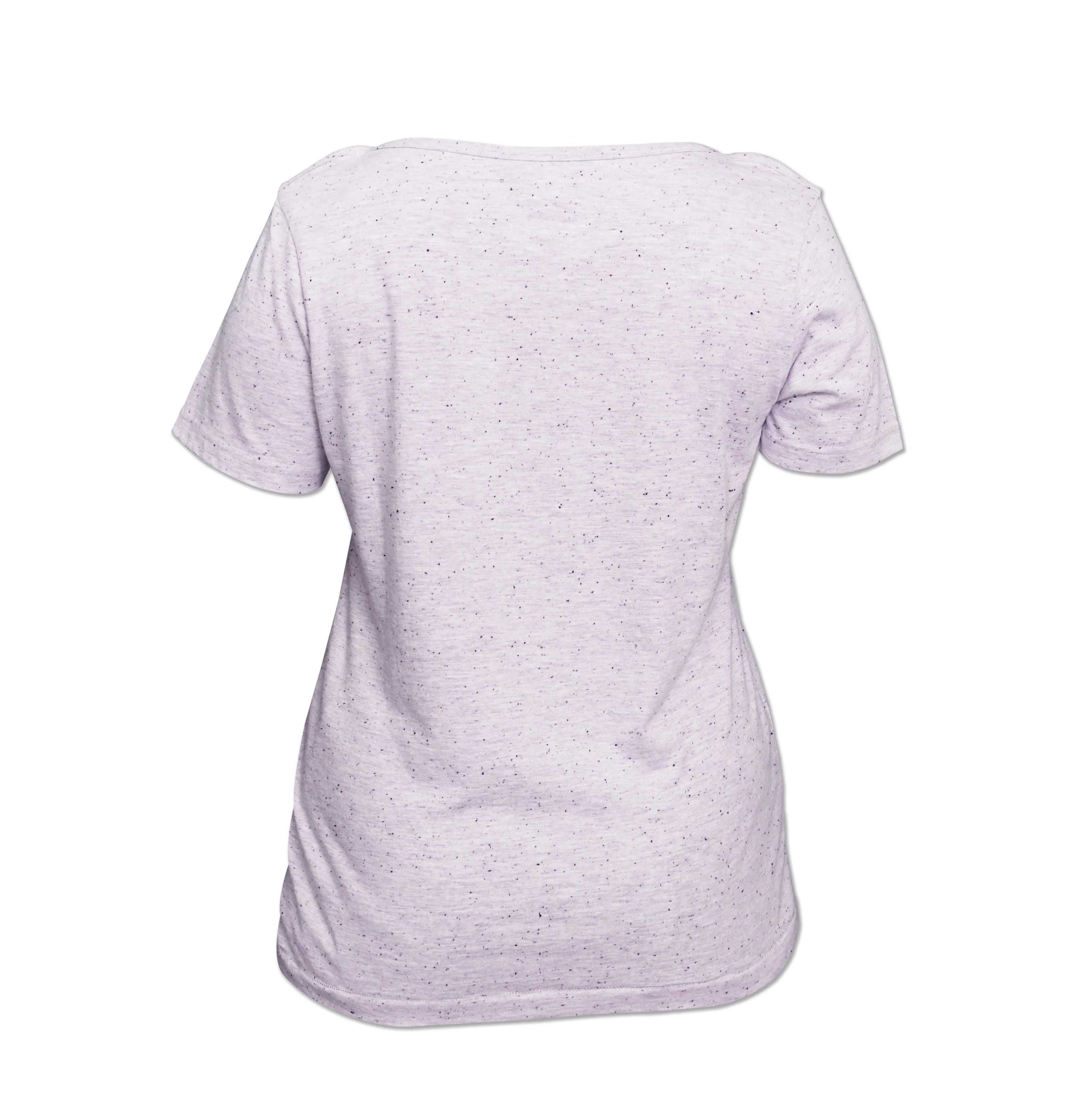 Boat Neck Tee w/ Cmyk Print : Jasmine - Grey - Image 3