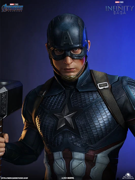 Marvel Captain America 1/2 Statue By Queen Studios - Image 2