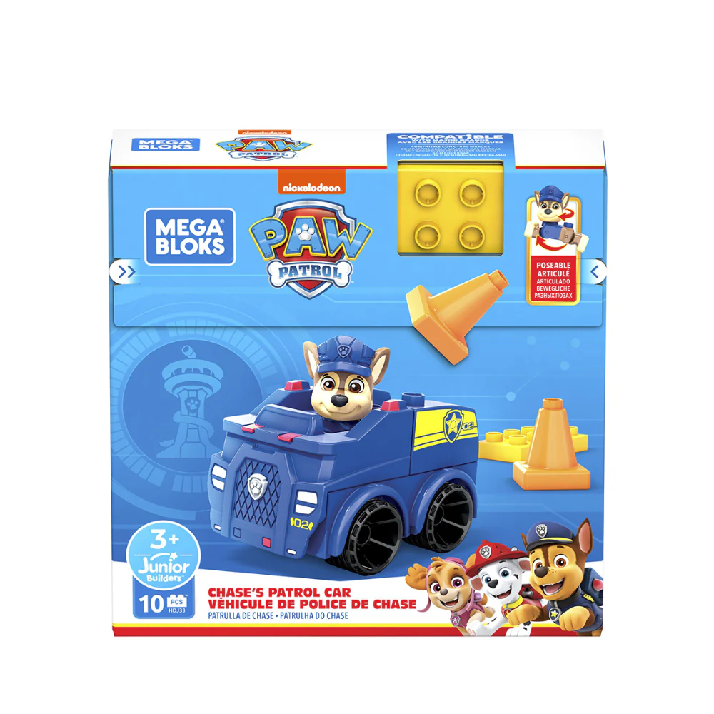 Paw Patrol Mega Bloks Chase's Patrol Car