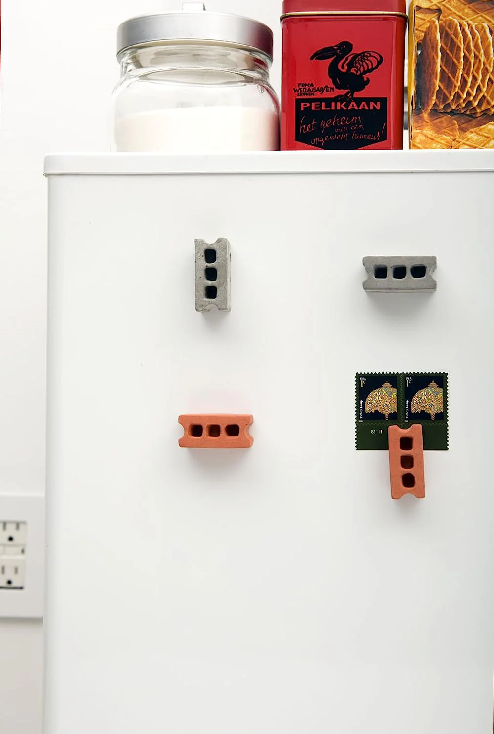 Cinder Block Magnets by Kikkerland - Image 3