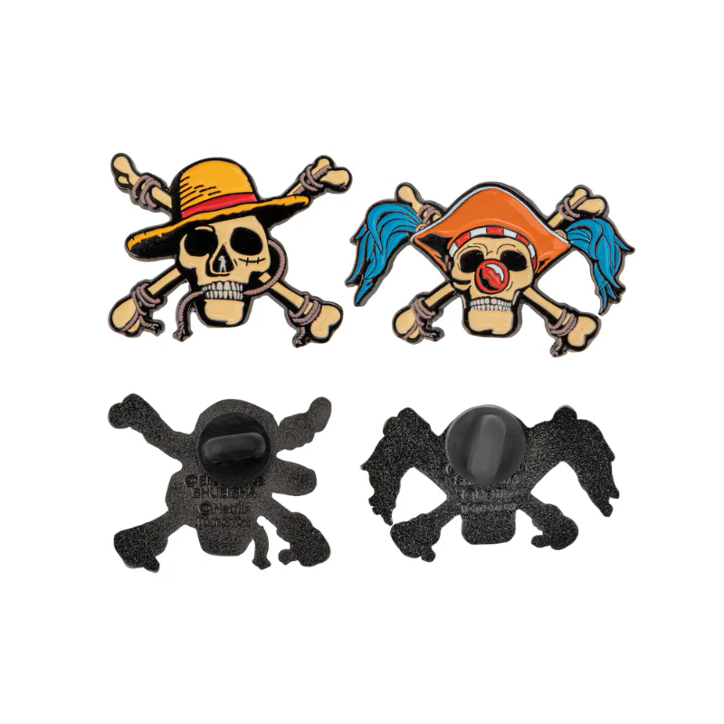 One Piece Luffy & Buggy Set of 2 Pins By Cinereplica - Image 2