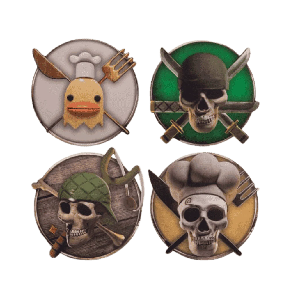 One Piece Characters #2 Set of 4 Coasters By Cinereplica