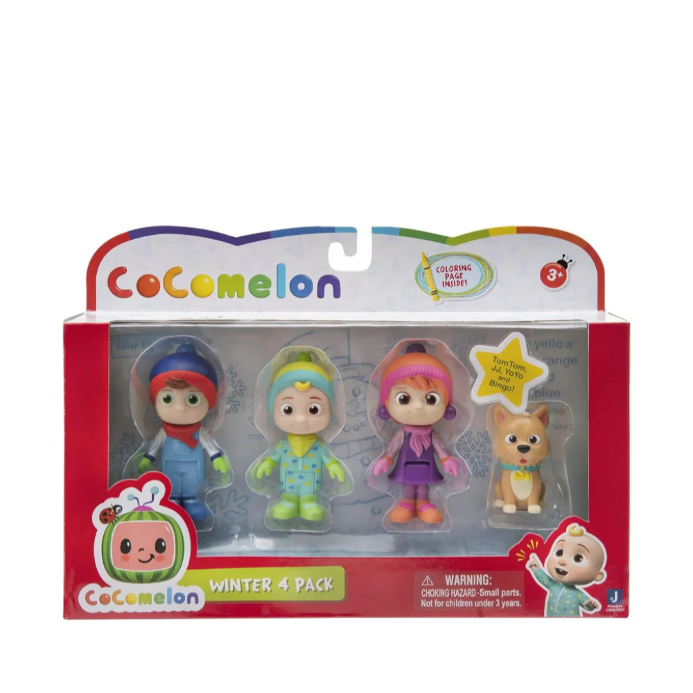 CoComelon Winter Figures 4pk