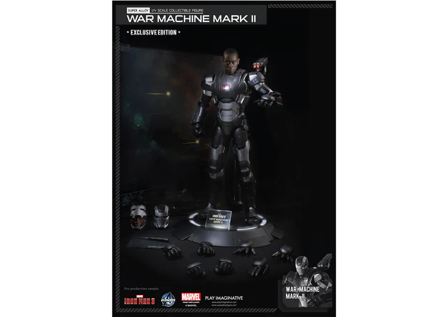 Marvel War Machine Mark II Super Alloy 1/4 Scale Figure by Comicave Studios - Image 2
