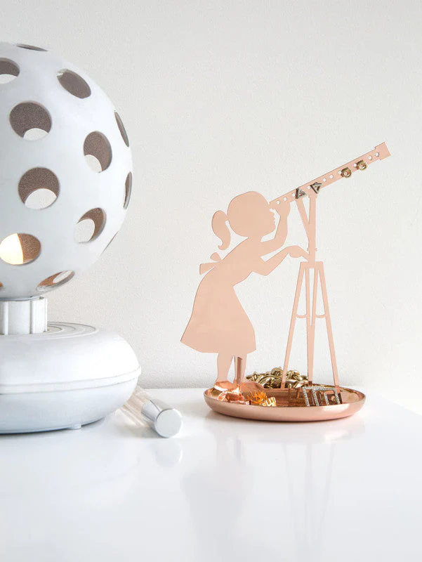 Copper Stargazer Jewelry Stand by Kikkerland - Image 2