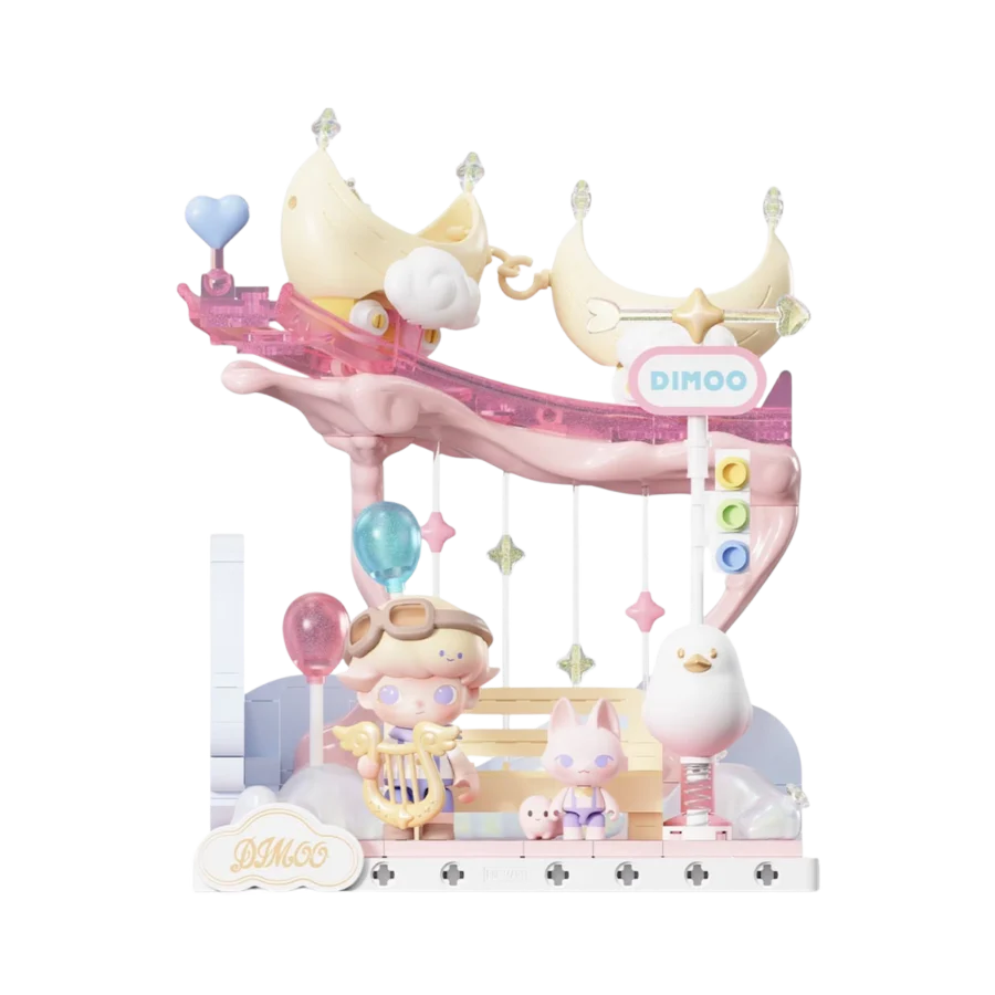 Dimoo Dream Melody Series Blocks - Crescent Moon Racer By Pop Mart