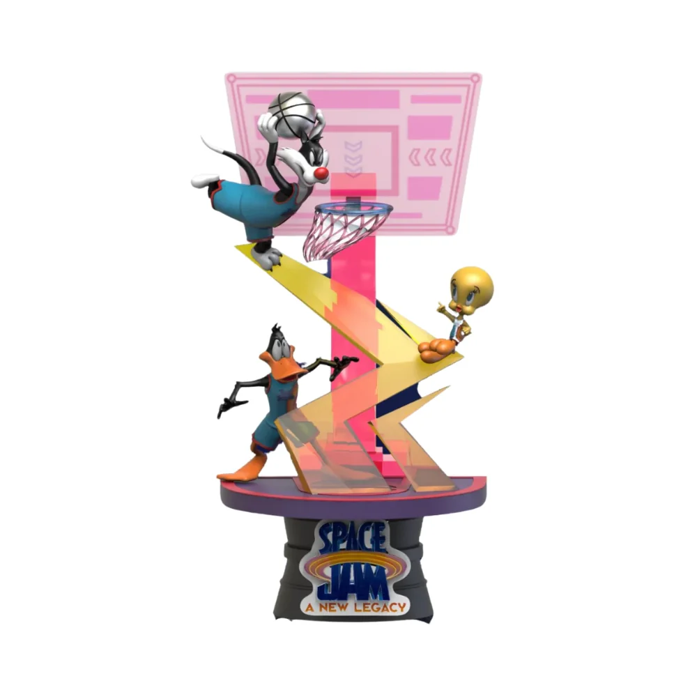 Space Jam A New Legacy: Sylvester Tweety Daffy Duck Diorama Stage 7" Figure by Beast Kingdom