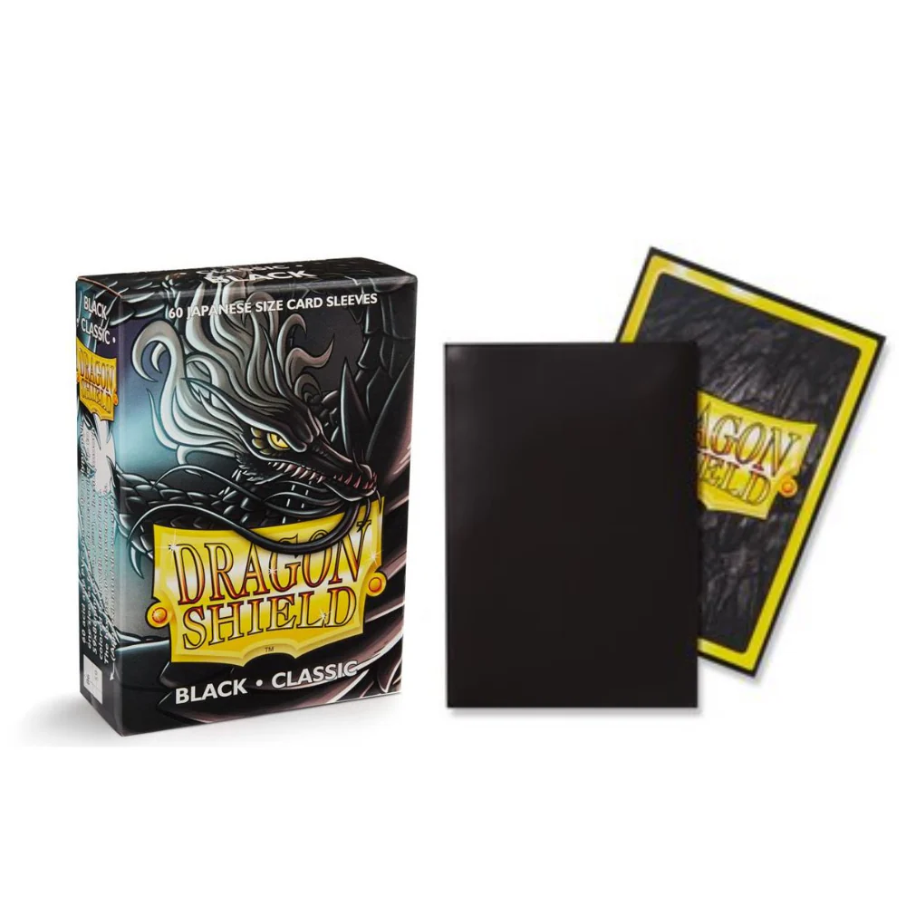 Dragon Shield Japanese Art Sleeves - Classic Black (60 Sleeves)