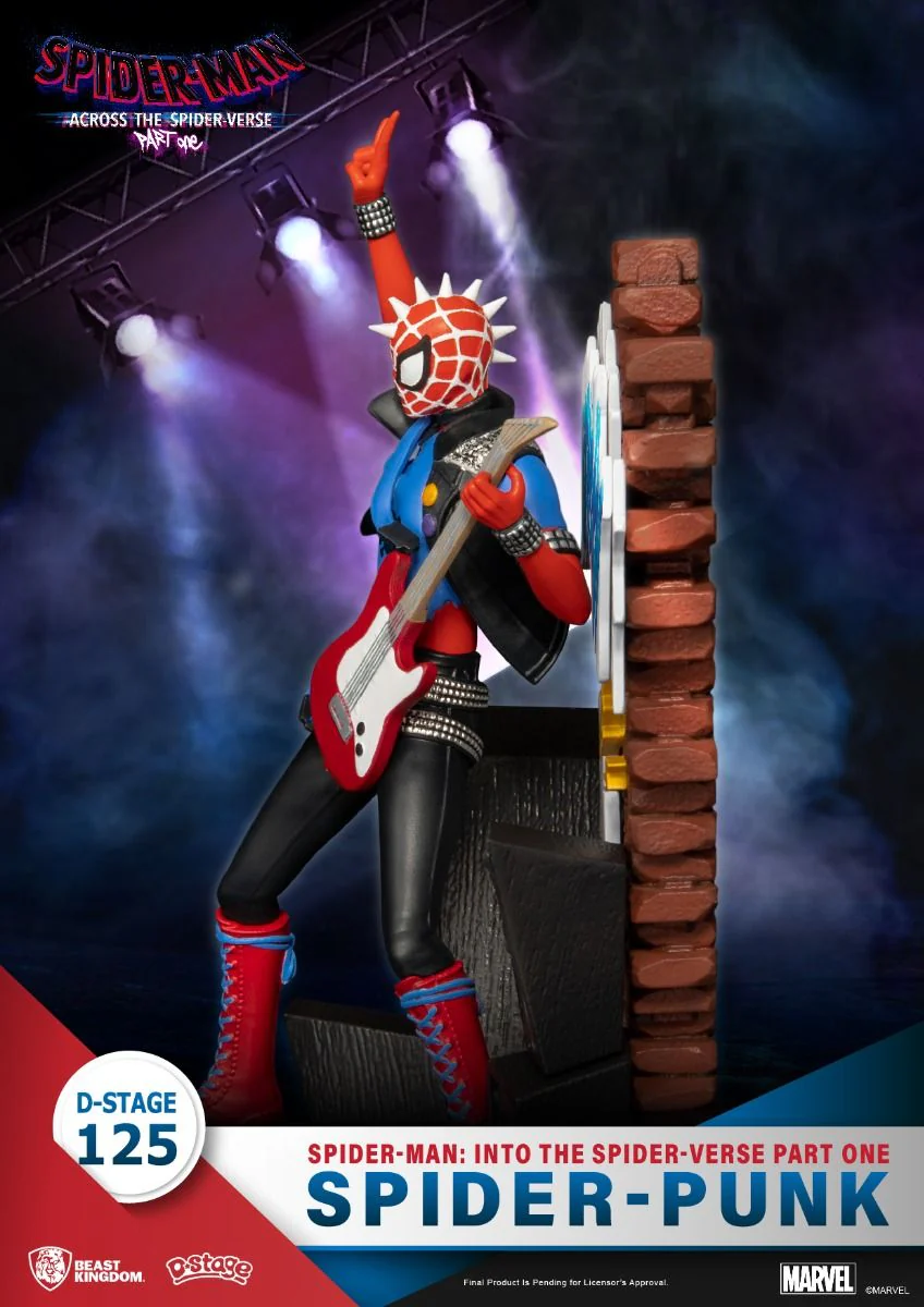 DS-125 Spider-Man: Across the Spider-Verse Part One-Spider-Punk Diorama Stage By Beast Kingdom - Image 3