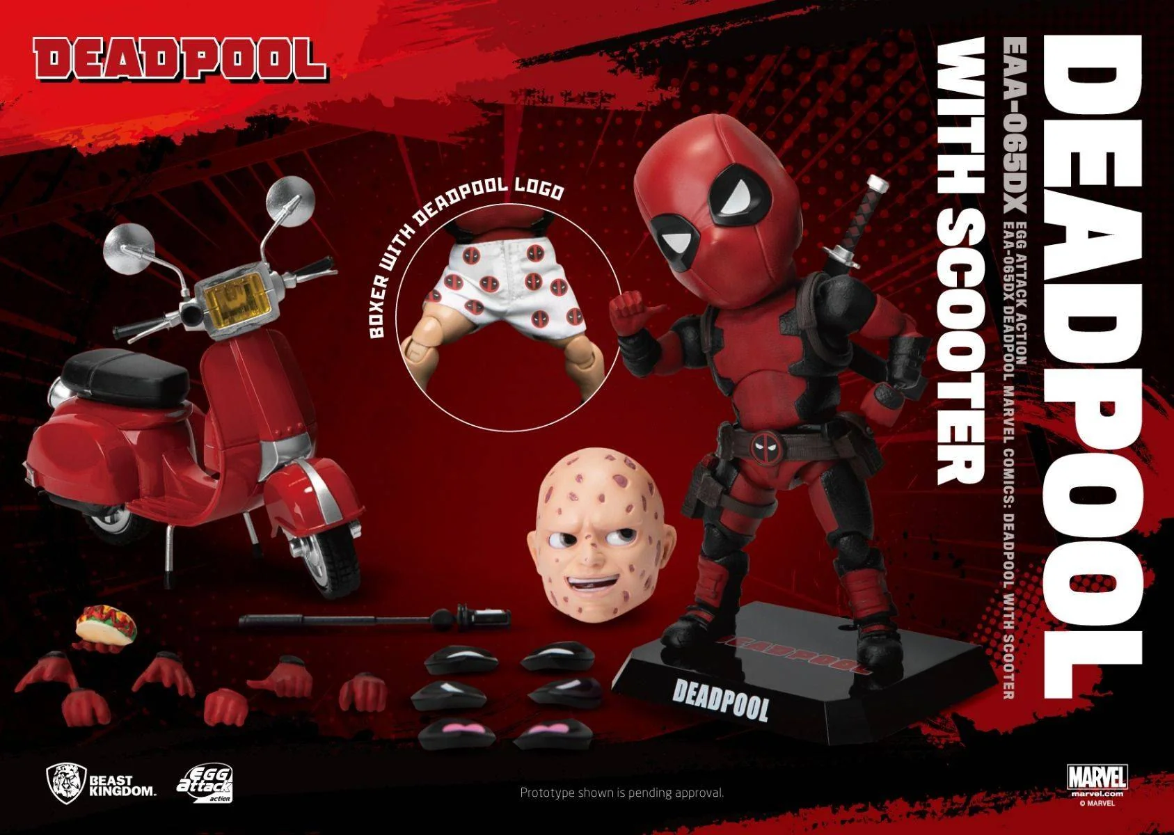 Marvel Deadpool DX Version Egg Attack Action Figure by Beast Kingdom (EAA-065DX) - Image 2