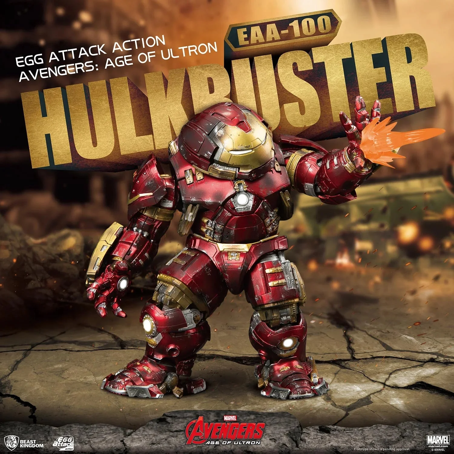 Marvel Avengers: Age of Ultron Hulkbuster Egg Attack Action Figure by Beast Kingdom (EAA-100) - Image 3
