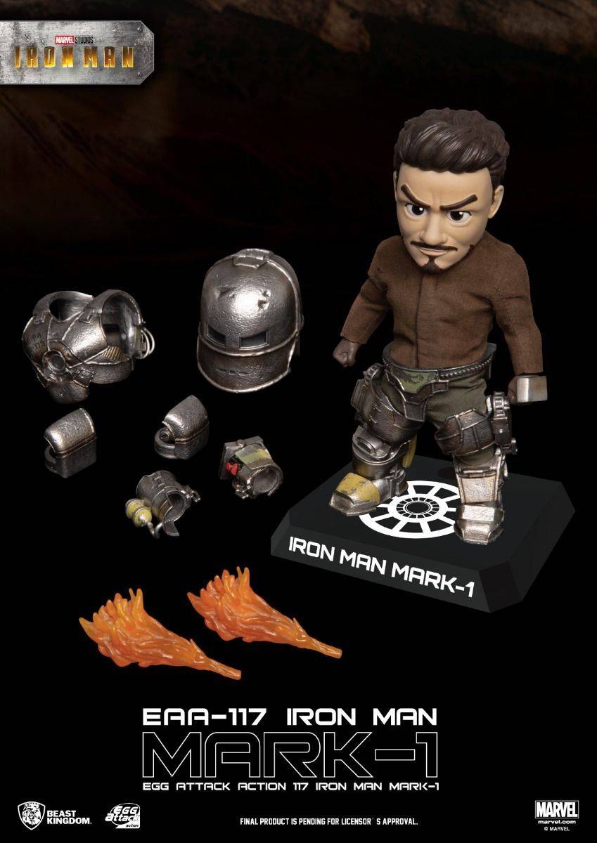 Marvel Iron Man Mark I Egg Attack 6-Inch Action Figure by Beast Kingdom (EAA-117) - Image 2