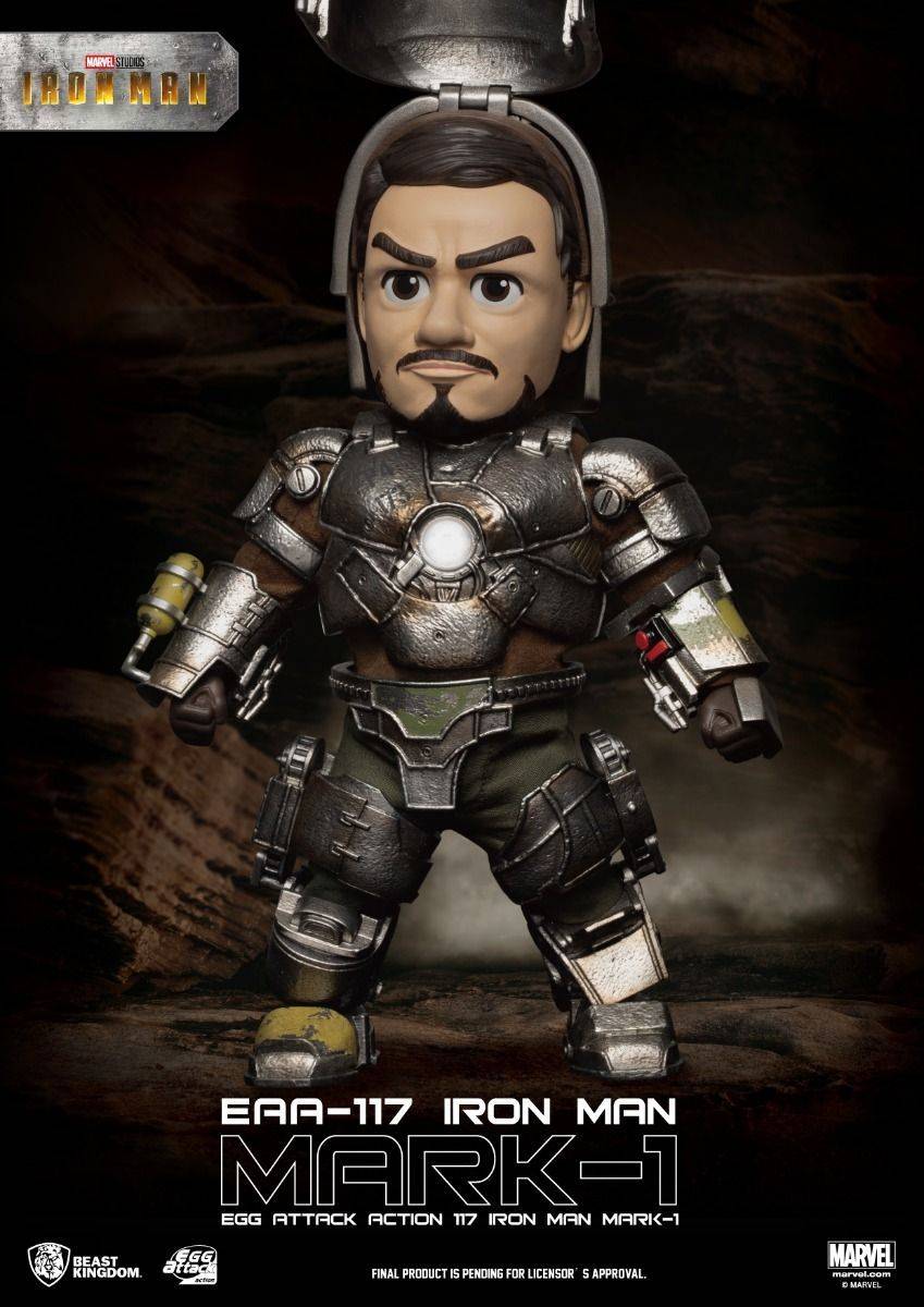 Marvel Iron Man Mark I Egg Attack 6-Inch Action Figure by Beast Kingdom (EAA-117) - Image 4