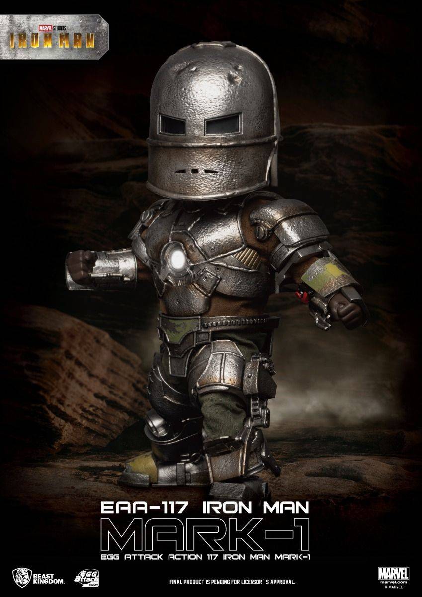Marvel Iron Man Mark I Egg Attack 6-Inch Action Figure by Beast Kingdom (EAA-117) - Image 5