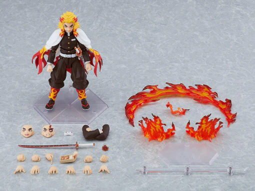 Demon Slayer Kimetsu no Yaiba: Kyojuro Rengoku Figma Action Figure by Max Factory - Image 4