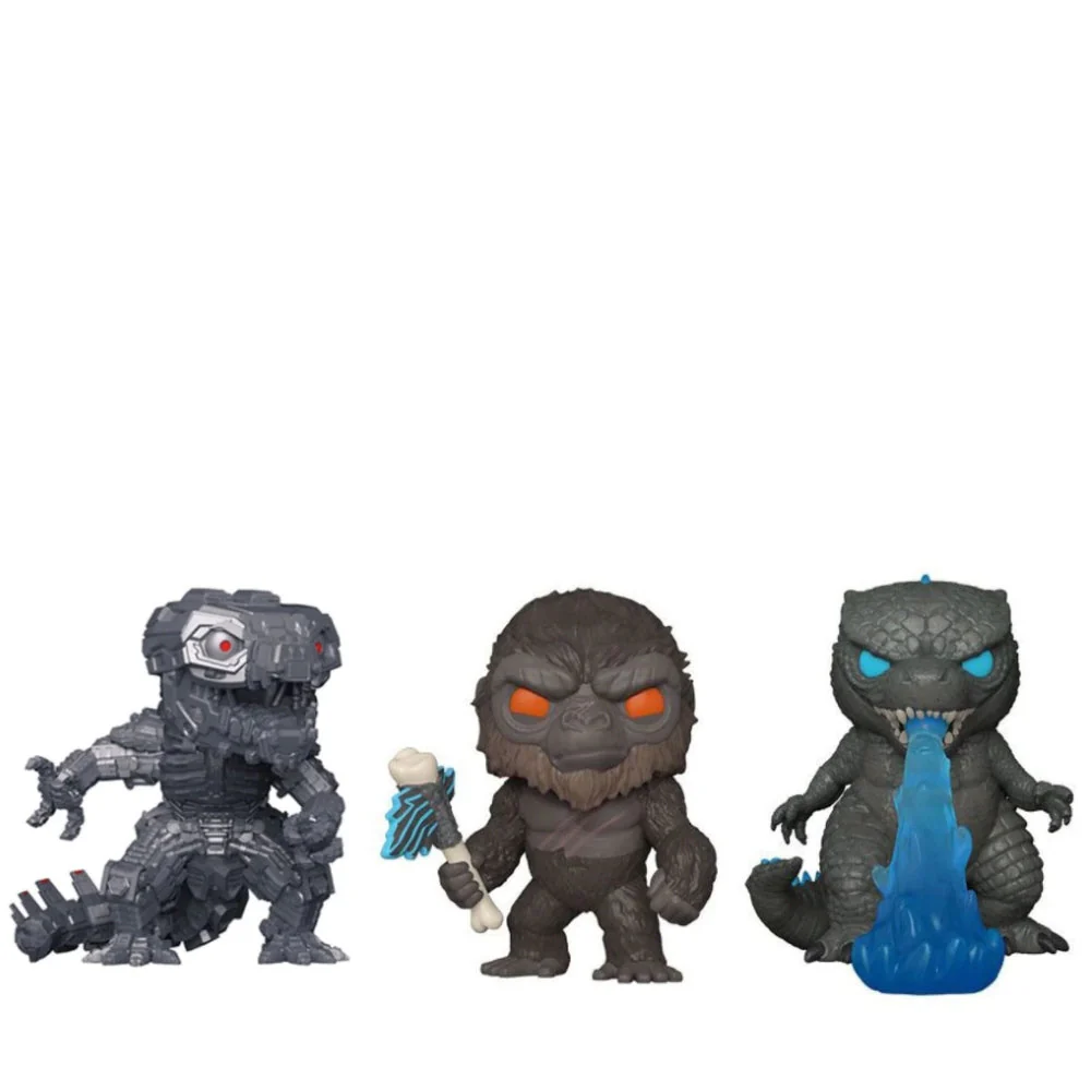 Funko 3 Pack : Godzilla vs Kong - Godzilla , King Kong & Mechagodzilla
