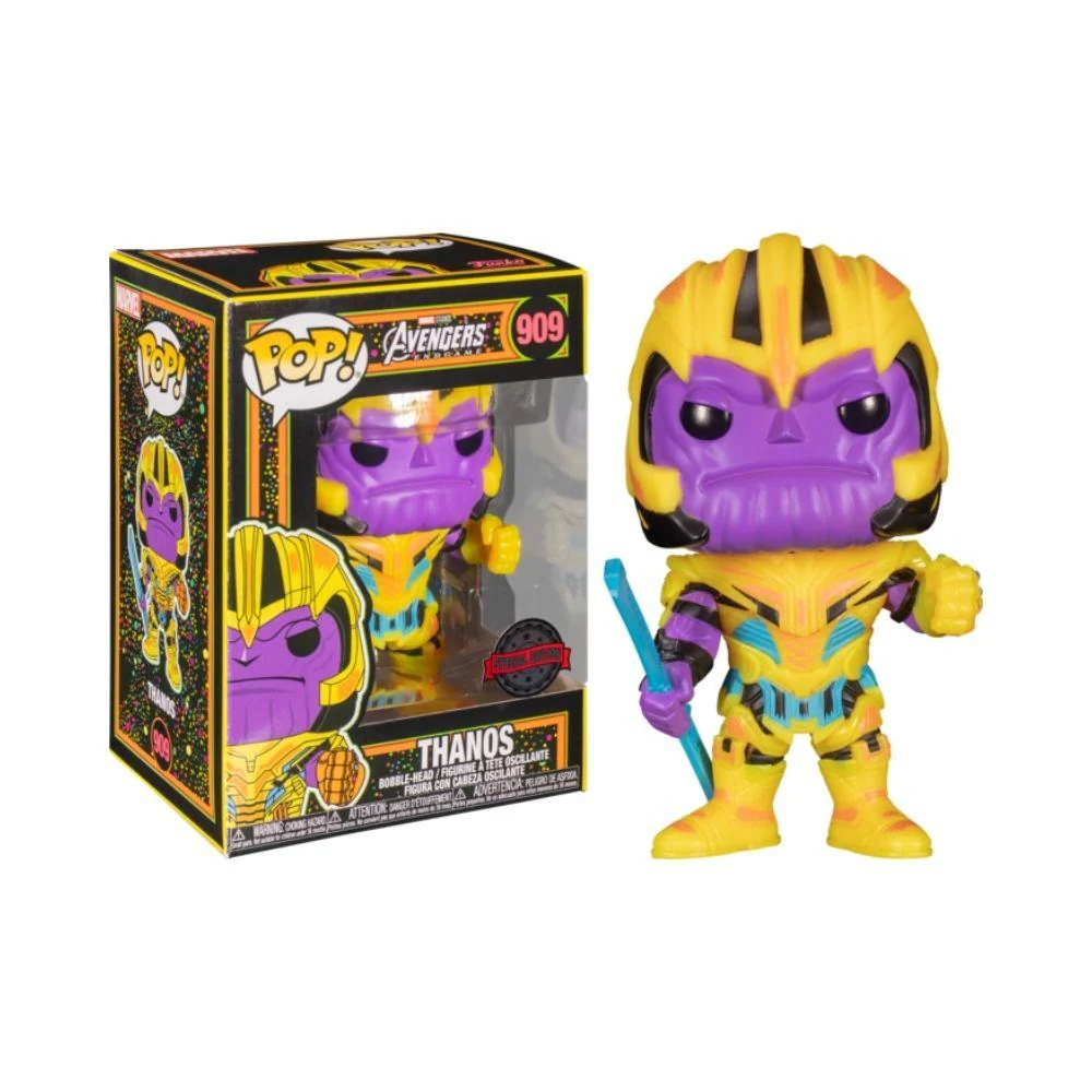 Funko Exc : Marvel - Thanos (Blacklight) (909) - Image 2