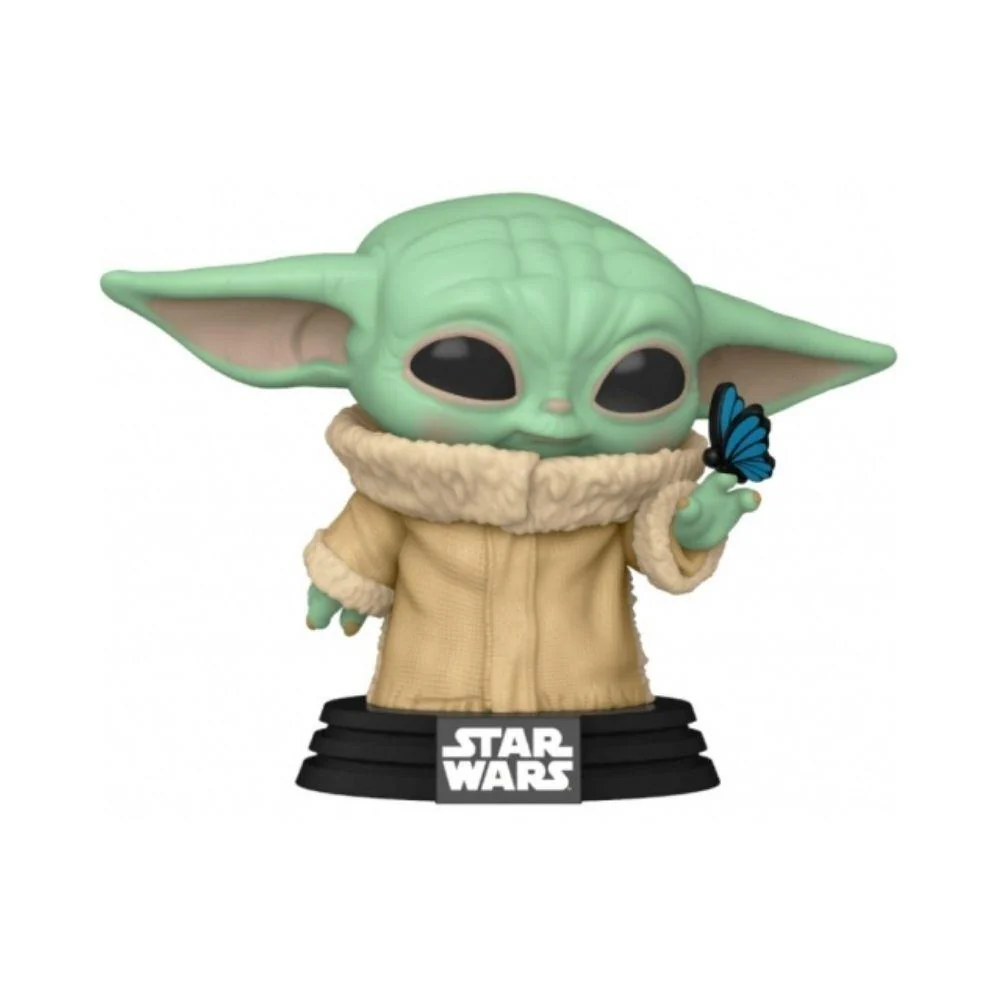 Funko Exc : Star Wars Mandalorian - Baby Yoda with Butterfly (468)