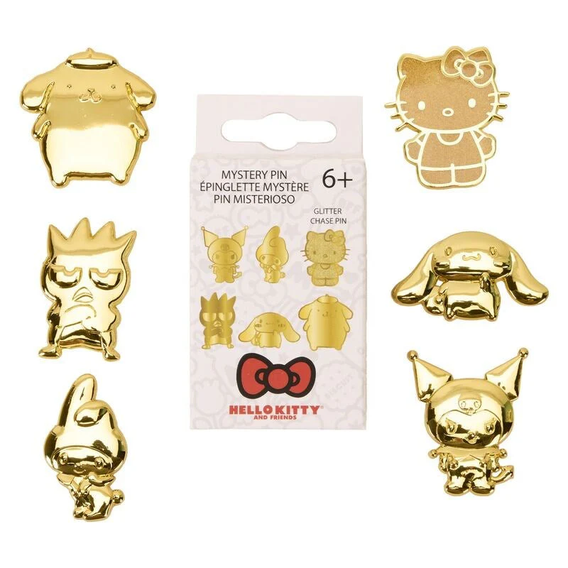 Funko Loungefly! Blind Box Pin: Sanrio 50Th Anniversary Gold Mystery Box