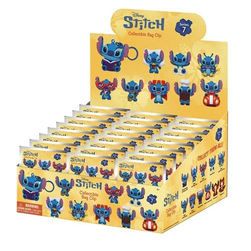 Monogram Stitch 3D Foam Bag Clip - Series 7