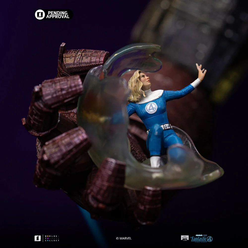 Marvel Galactus Diorama Deluxe- Demi Art Scale 1/20 Extra Invisible Sue Storm and Extra Head Light By Iron Stuios - Image 10