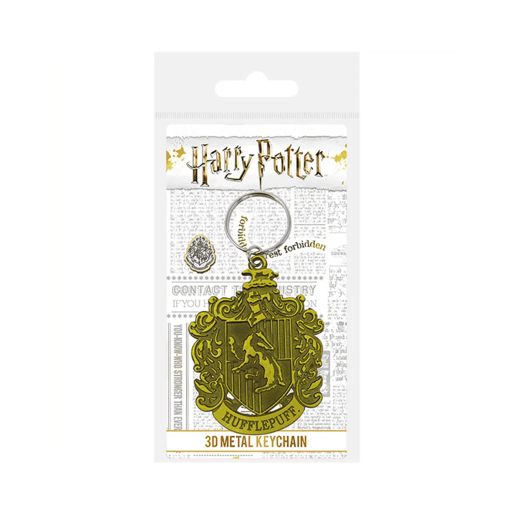 HARRY POTTER - HUFFLEPUFF CREST (METAL KEYCHAIN) By Pyramid