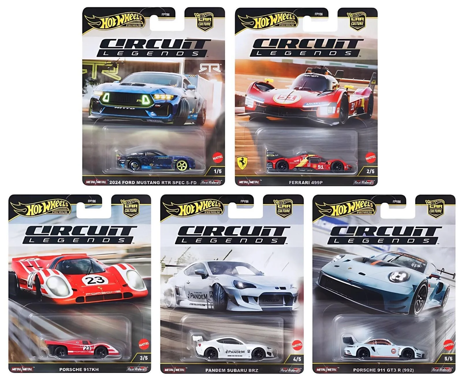 Hot Wheels Premium Car Culture 499 Prototype - F1 Diecast Cars By Mattel (Assorted)