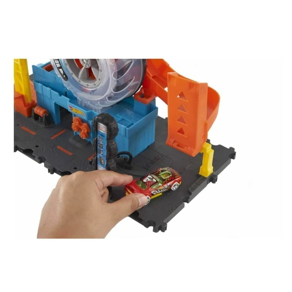 Hot Wheels City Super Twist Tire Shop - Image 5