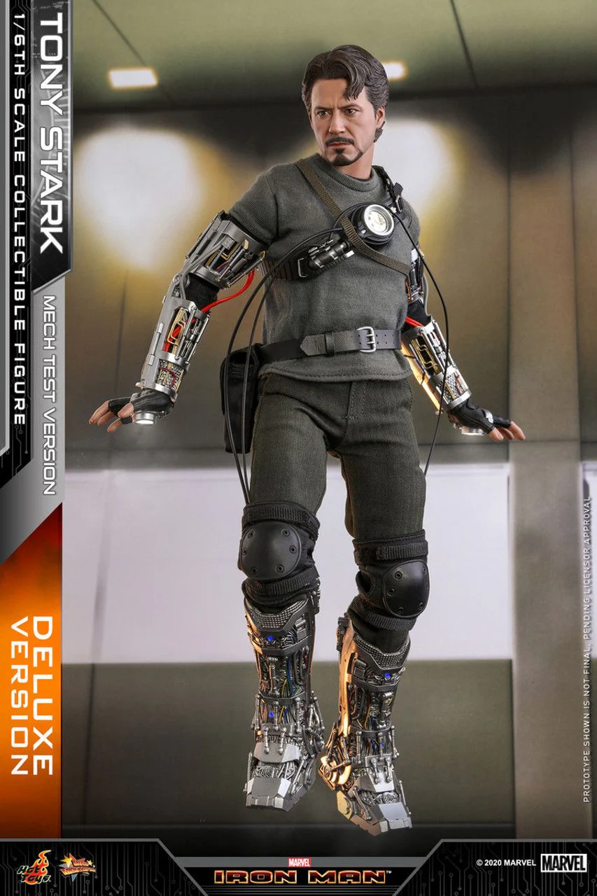 Marvel Iron Man Tony Stark (Mech Test Ver.) Deluxe 1/6th Scale Collectible Action Figure - Image 3