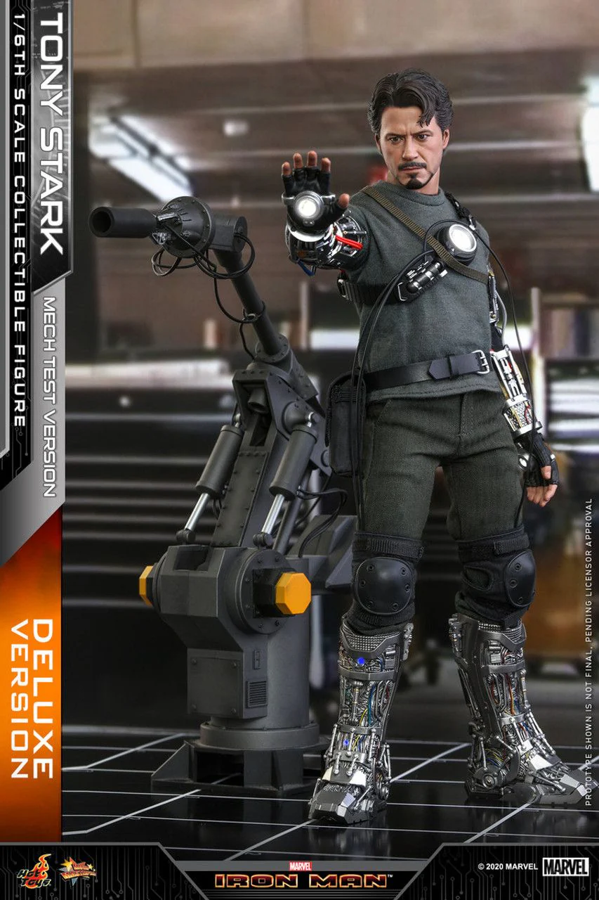 Marvel Iron Man Tony Stark (Mech Test Ver.) Deluxe 1/6th Scale Collectible Action Figure - Image 4