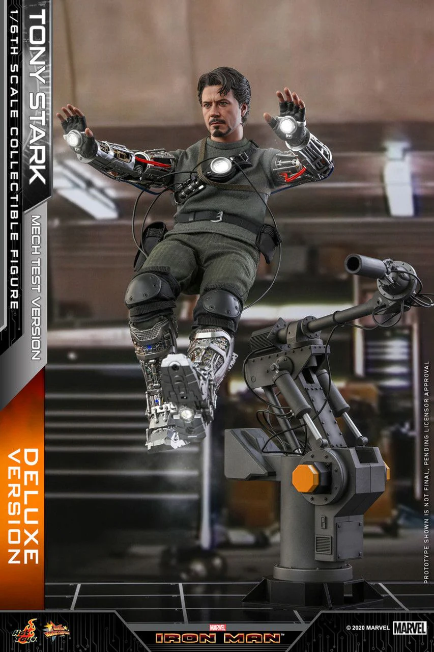 Marvel Iron Man Tony Stark (Mech Test Ver.) Deluxe 1/6th Scale Collectible Action Figure - Image 8