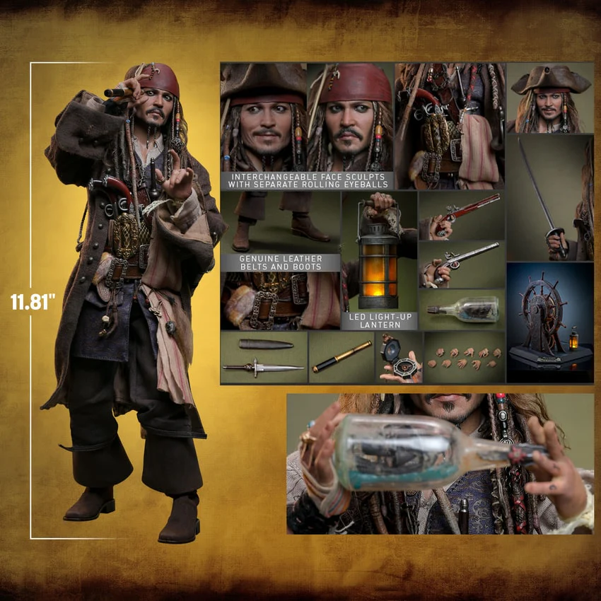Jack Sparrow DX39AE 1/6 Scale Action Figure by Hot Toys - Image 2