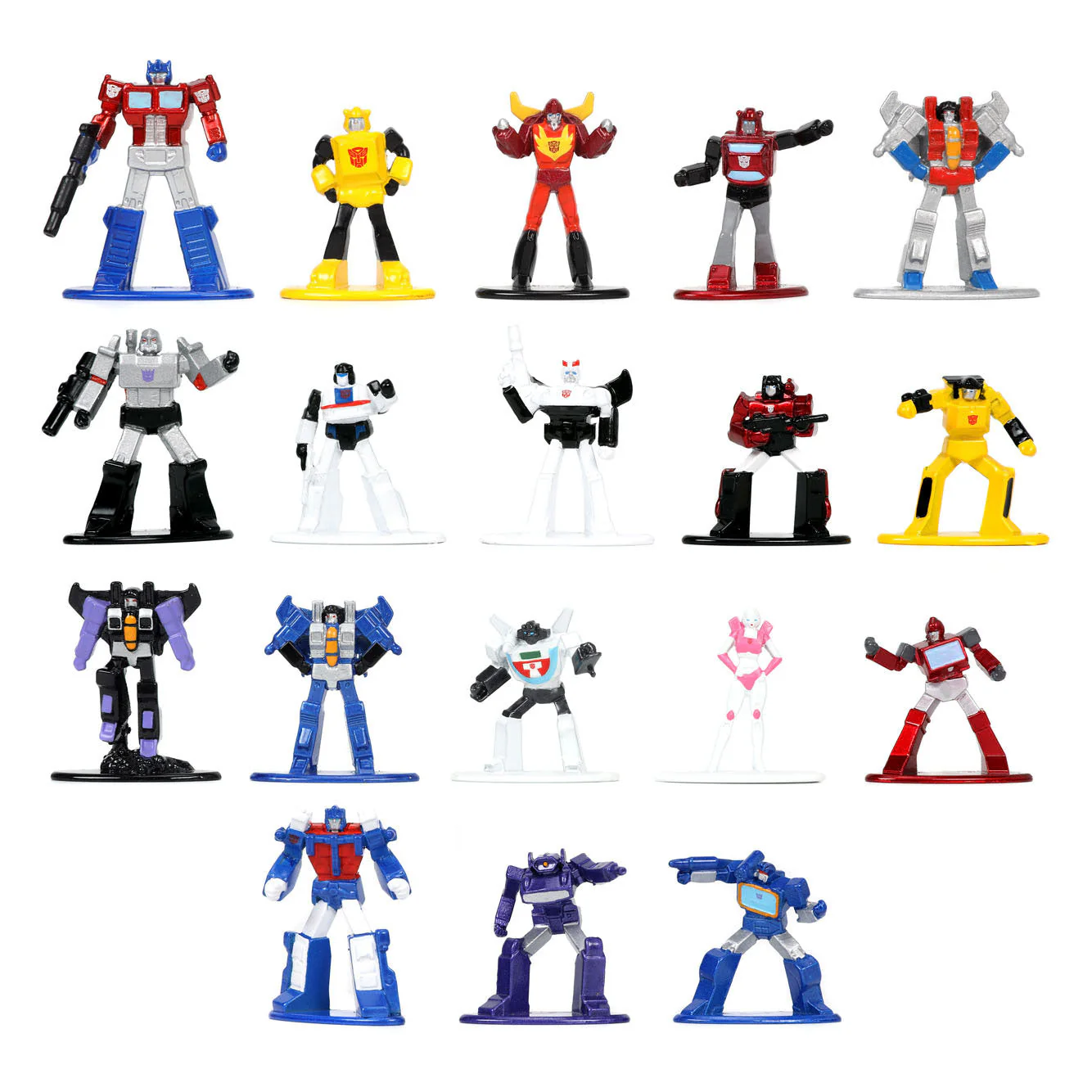 Transformers Nanofigs Nano Metal Figures 18 Pieces Set - Image 2