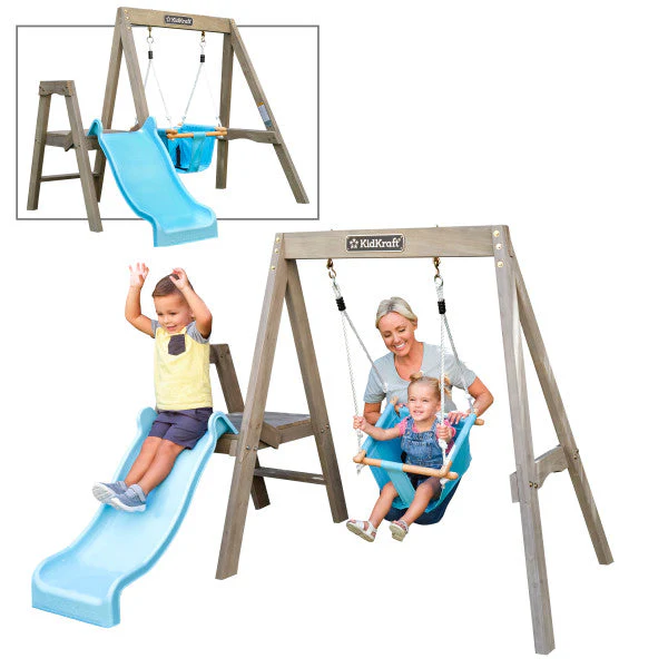 First Play Wooden Swing Set By Kidkraft - Image 3