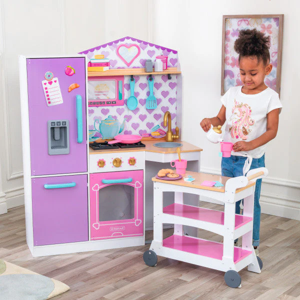 Sweet Snack Time Cart & Play Kitchen By Kidkraft - Image 2