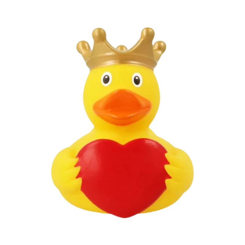 LILALU DUCK WITH GREETING HEART SMALL