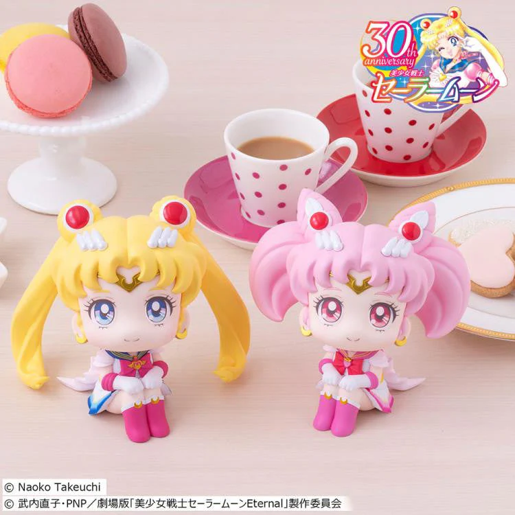 Pretty Guardian Sailor Moon: Super Sailor Moon & Super Chibi Moon Set Lookup Figure (with Gift) by MegaHouse - Image 5