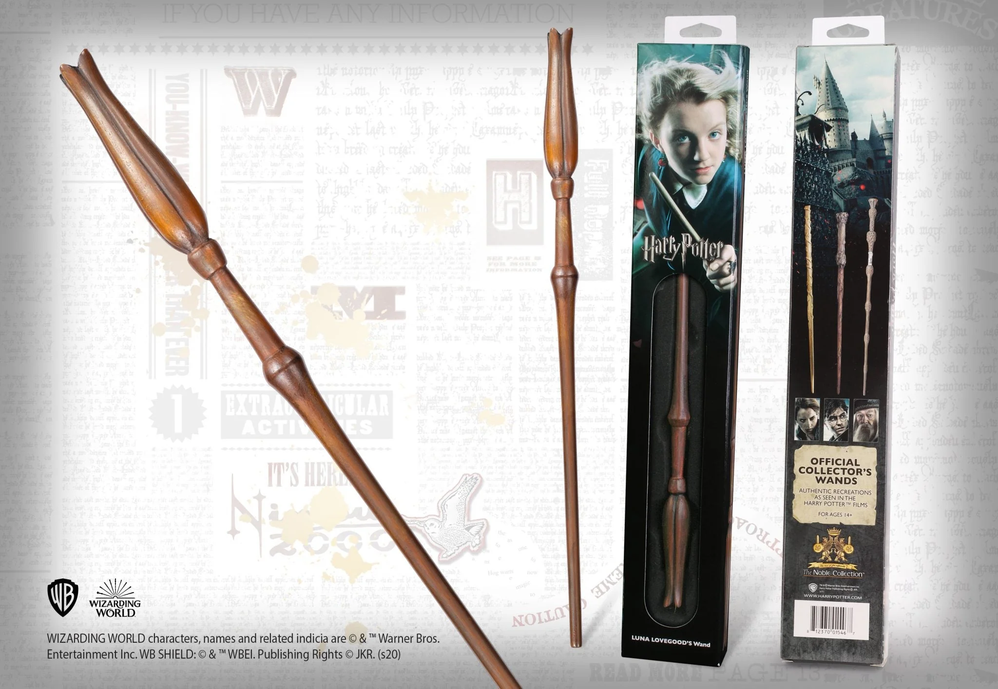 Harry Potter Luna Lovegood Blister Wand by Noble Collection - Image 2