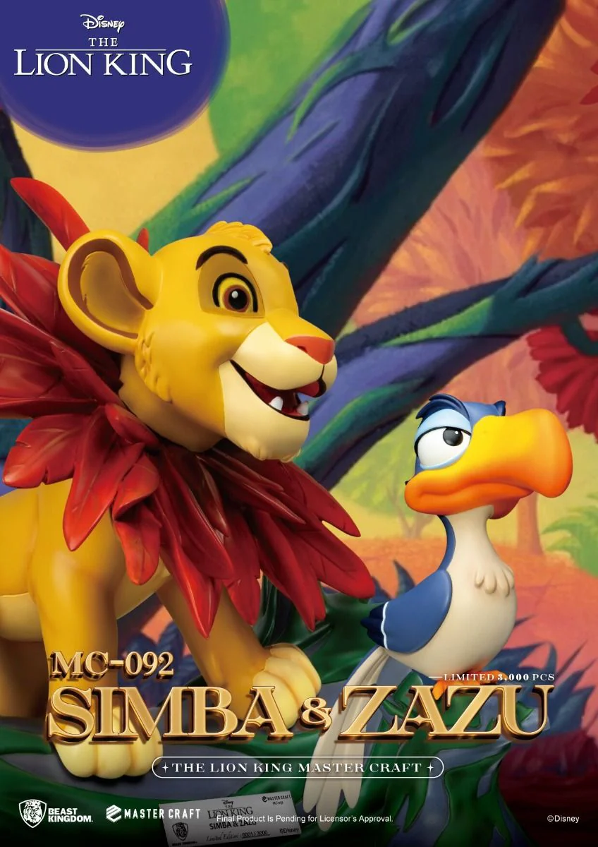 MC-092 The Lion King Master Craft Little Simba & Zazu Master Craft By Beast Kingdom - Image 2