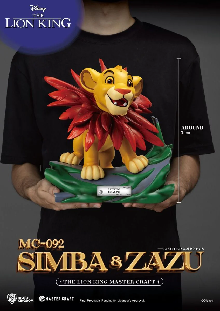 MC-092 The Lion King Master Craft Little Simba & Zazu Master Craft By Beast Kingdom - Image 4