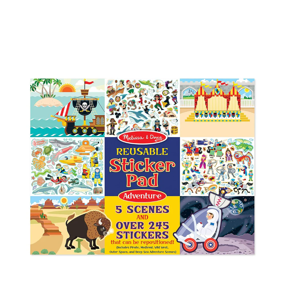 Melissa and Doug Reusable Sticker Pad - Adventure Pad
