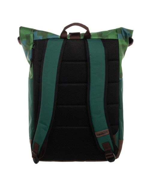 Minecraft Premium Explorer Rolltop Backpack - Image 3