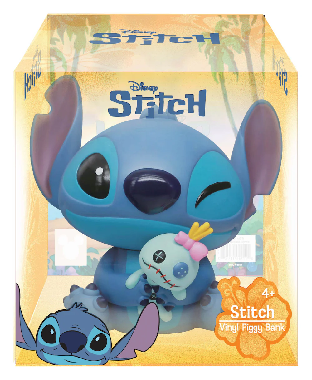 DISNEY Stitch & Scrump - Figural Bank 18cm in Acetane box By Monogram - Image 2